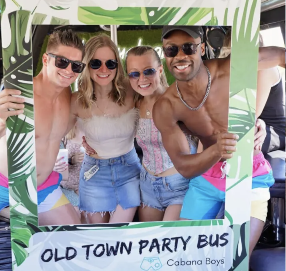 a group of people posing for the camera