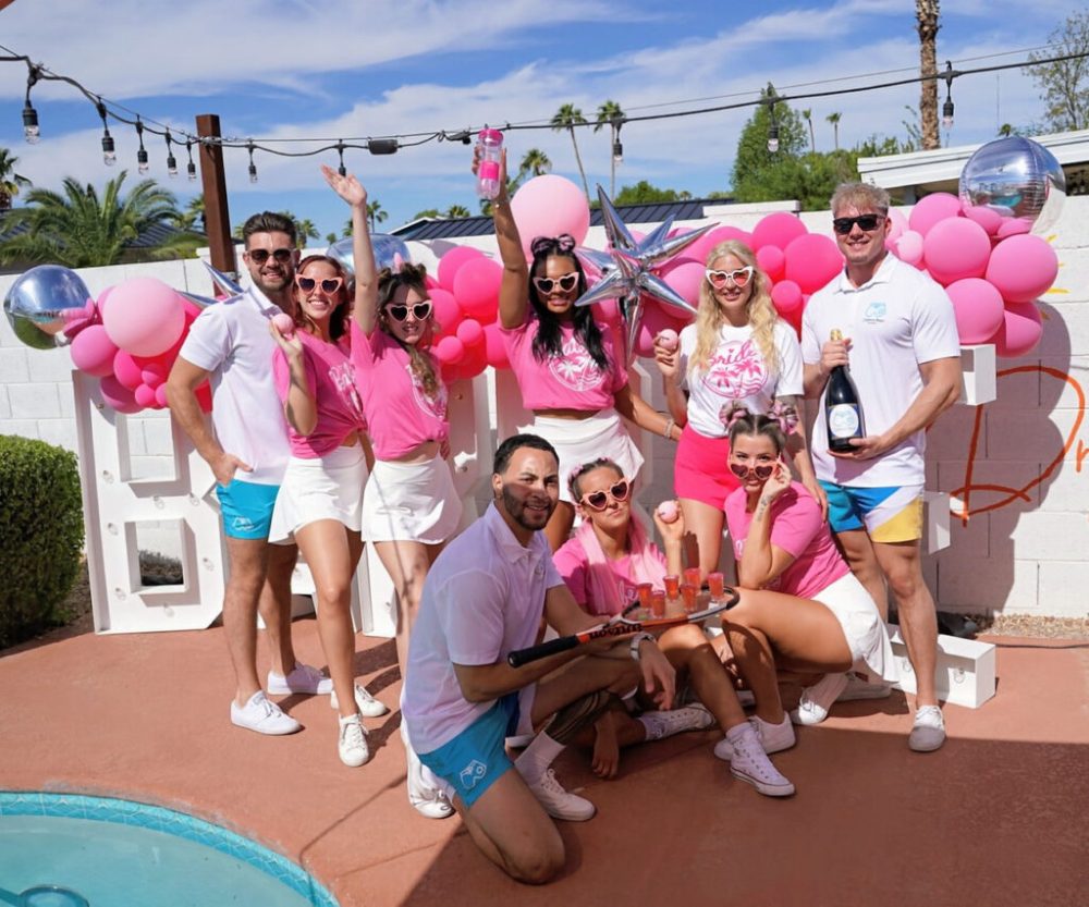 a group of people posing for the camera