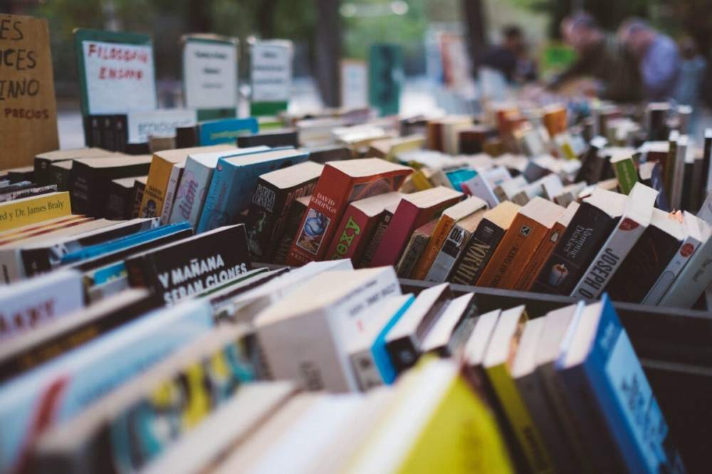 a book on a table